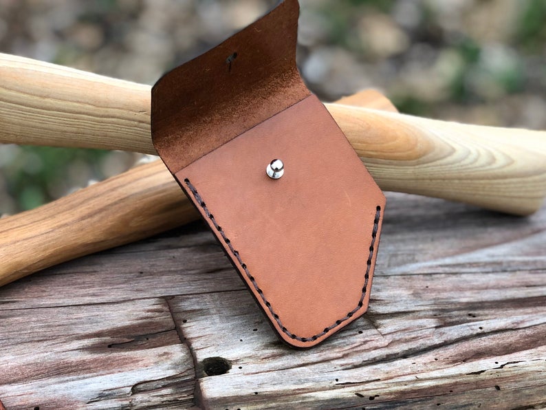 Personalized Leather Axe Sheath