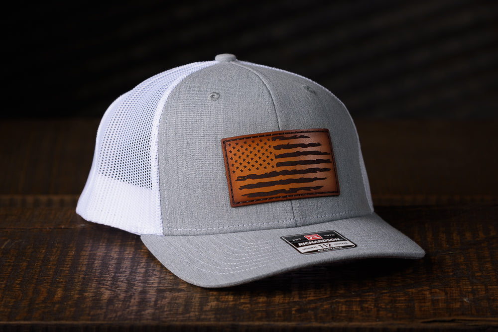 America Leather Patch Hats