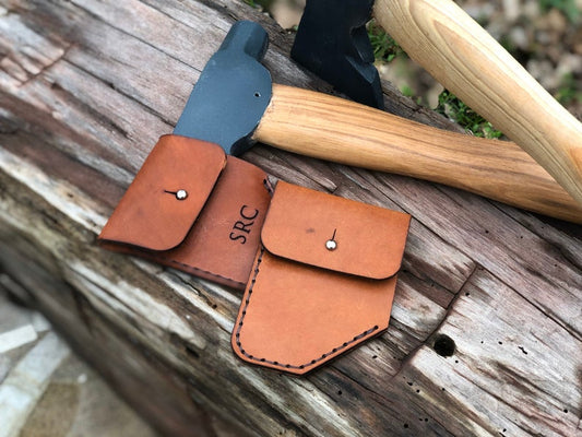 Personalized Leather Axe Sheath